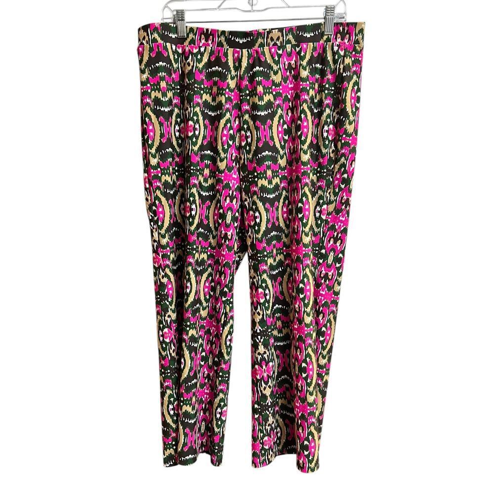 Jude Connally Trixie Cropped Pants Ikat Jungle Multicolor XL